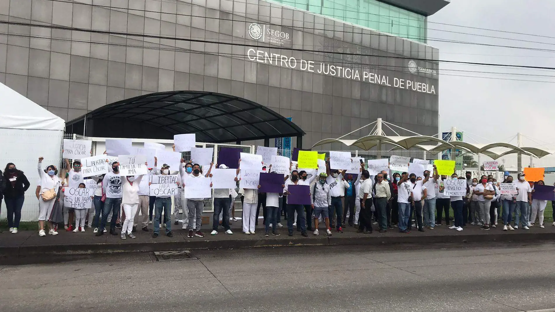 Manifestación Oscar Casa de Justicia